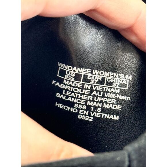 Nine West Tall Boots Size 6.5 Womens Black Leather Upper Side Zip Block Heel - Picture 6 of 6